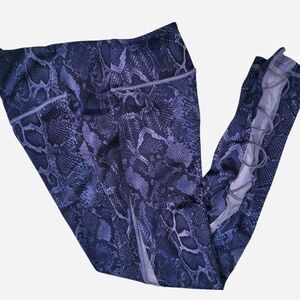 Victoria's Secret Blue Snakeskin Leggings